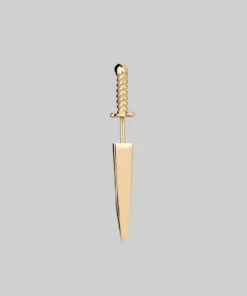 CLASSICS TORN. Short Dagger Single Earring - Gold