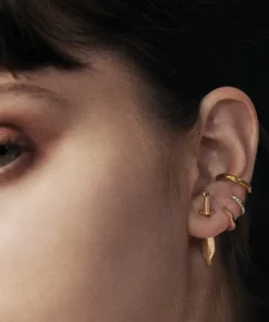 CLASSICS TORN. Short Dagger Single Earring - Gold