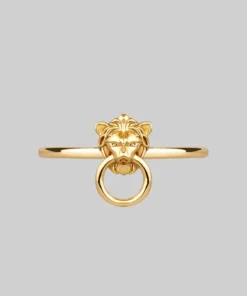 CLASSICS Rings MINI ANWAR. Lion Knocker Ring - Gold