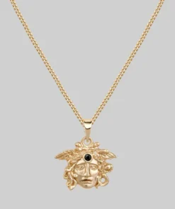 CLASSICS GORGONEION. Medusa Amulet Necklace - Gold