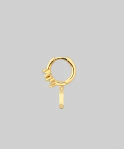 CLASSICS MOONLIGHT. Opal Moon Clicker Ring - Gold Earrings
