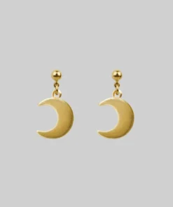 End Of Line AYSU. Mini Moon Earrings - Gold