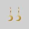 CLASSICS AYSU. Mini Moon Hoop Earrings - Gold