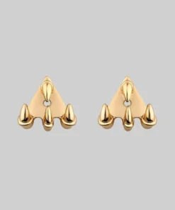 CLASSICS NASRA. Gold Claw Earring - Lobe/Helix