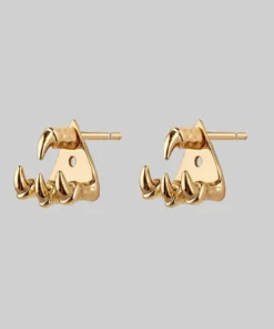 CLASSICS NASRA. Gold Claw Earring - Lobe/Helix