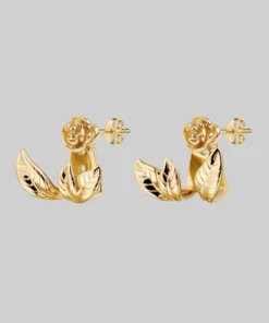 CLASSICS VERDURS. Rose & Foliage Earrings - Gold 9 CLASSICS VERDURS. Rose & Foliage Earrings - Gold