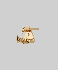 CLASSICS NASRA. Gold Claw Earring - Lobe/Helix
