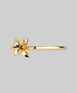 End Of Line ISLA. Clematis Flower Ring - Gold Rings