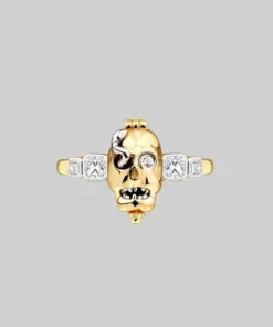 CLASSICS Rings REVENANT. Skull Poison Box Ring - Gold