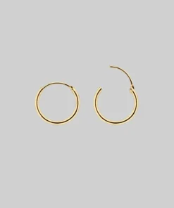 CLASSICS BETRAYAL. Cubic Zirconia Dagger Hoop Earrings - Gold