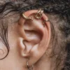 CLASSICS Earrings MINERVA. Snake Ear Wrap Cuff - Gold