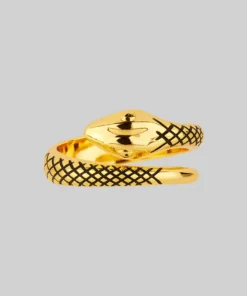 CLASSICS LUCIFER. Gold Snake Wrap Ring