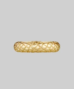 CLASSICS VEGA. Snake Skin Band Ring - Gold