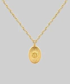 CLASSICS Necklaces & Chains DAWN. Symbolic Sun Face Necklace - Gold