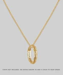 CLASSICS This Too Shall Pass Posie Ring - Gold