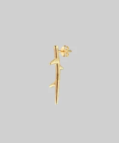 End Of Line WILT. Winter Thorn Earrings - Gold
