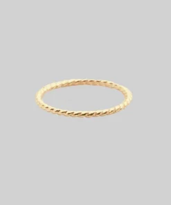 CLASSICS Gold Twisted Midi Ring - 14K Gold Plated Rings