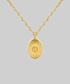 CLASSICS Necklaces & Chains DAWN. Symbolic Sun Face Necklace - Gold