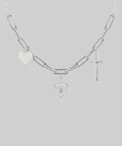 CLASSICS Necklaces & Chains MANIFEST. Multi Charm Chain Necklace - Silver