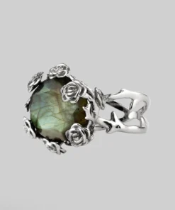 CLASSICS UTOPIA. Silver & Labradorite Roses Ring
