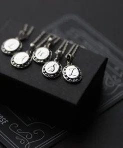 CLASSICS Necklaces & Chains DARK GARDEN. Ornate Initial Necklace (A - M)