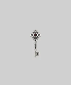 HALLOWEEN 2021 TWILIGHT. Skeleton Key Stud Earring - Silver Earrings