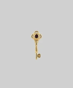 HALLOWEEN 2021 TWILIGHT. Skeleton Key Stud Earring - Gold Earrings 13 HALLOWEEN 2021 TWILIGHT. Skeleton Key Stud Earring - Gold Earrings