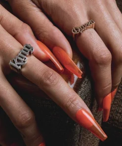 End Of Line Rings King Word Ring - Silver 8 End Of Line Rings King Word Ring - Silver