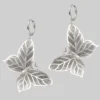 CLASSICS NEW DAWN. Huge Butterfly Hoop Earrings - Silver