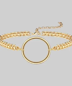 CLASSICS Necklaces & Chains PARADOX. Oversized Ring Chain Choker - Gold