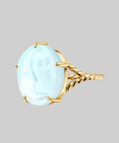 CLASSICS Rings BLUE MOON. Crystal Moon & Star Ring - Gold