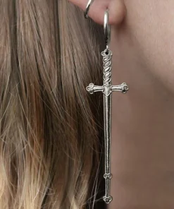 CLASSICS MERCY. Sword Hoop Earrings - Silver