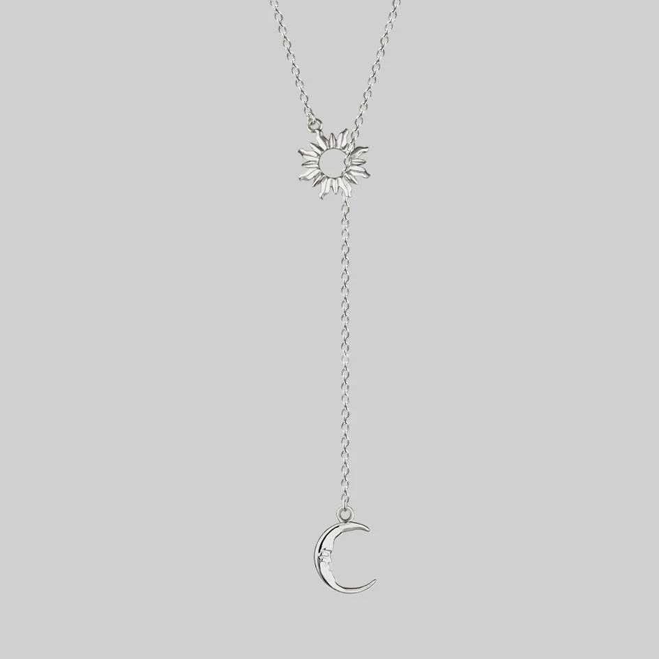 CLASSICS Necklaces & Chains SOLSTICE. Sun & Moon Lariat Necklace - Silver 1 CLASSICS Necklaces & Chains SOLSTICE. Sun & Moon Lariat Necklace - Silver
