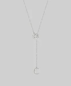 CLASSICS Necklaces & Chains SOLSTICE. Sun & Moon Lariat Necklace - Silver