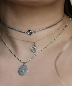 CLASSICS Necklaces & Chains REVOLT. Rose Charm Sterling Silver Necklace