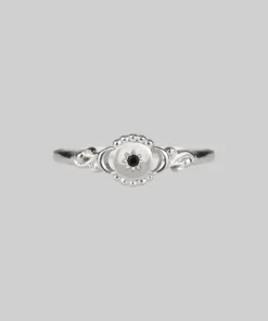 CLASSICS Rings STELLAR. Black Spinel Star Silver Ring