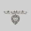 CLASSICS Necklaces & Chains LOVE STRUCK. Ornate Heart Choker - Silver