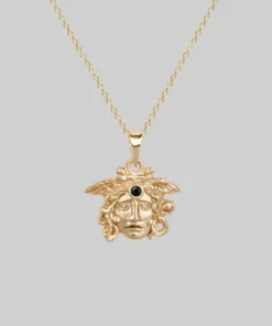 CLASSICS GORGONEION. Medusa Amulet Necklace - Gold