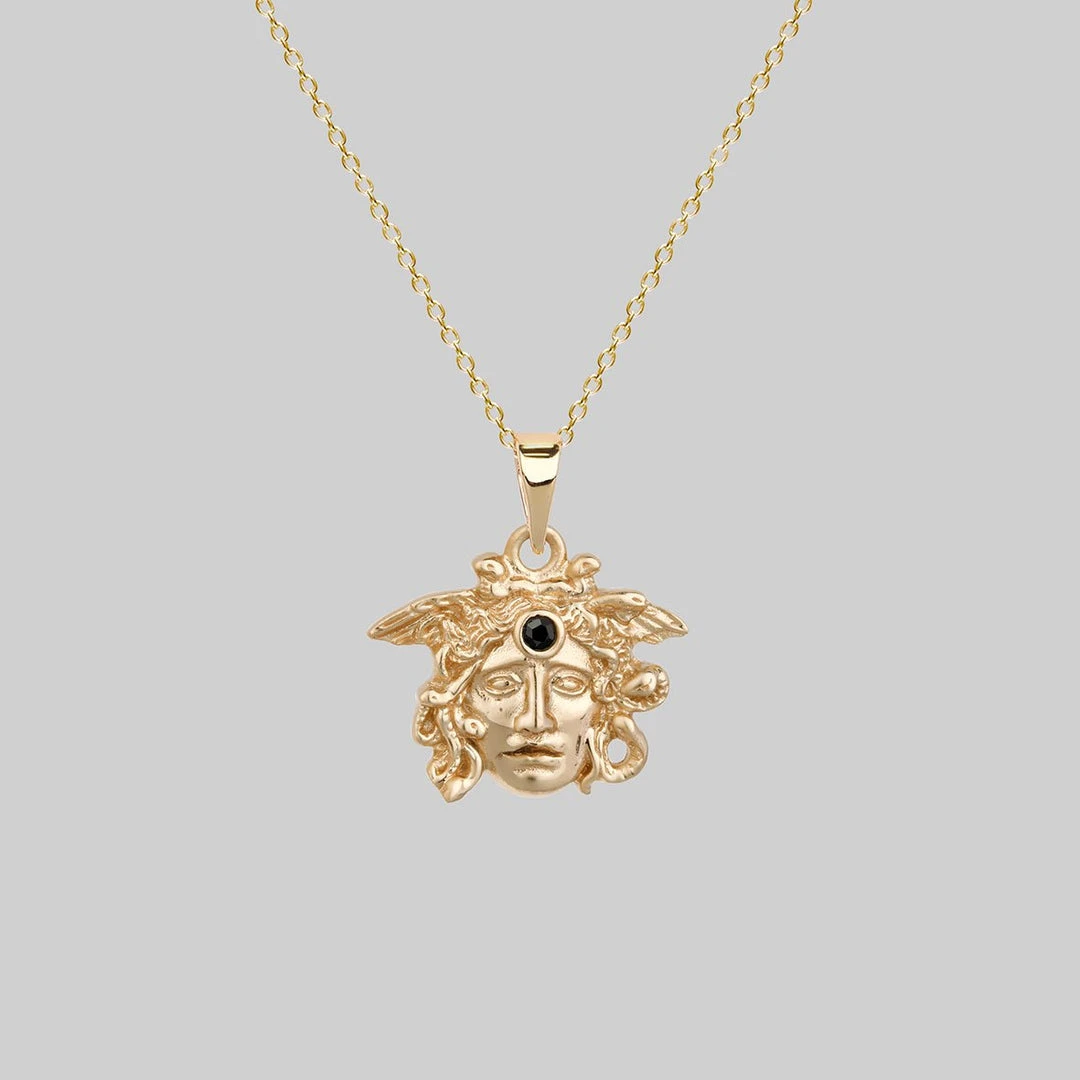CLASSICS GORGONEION. Medusa Amulet Necklace - Gold 1 CLASSICS GORGONEION. Medusa Amulet Necklace - Gold