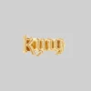 End Of Line King Word Ring - Gold Rings