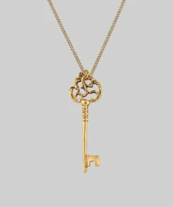 CLASSICS VERONA. Skeleton Key Necklace - Gold Necklaces & Chains