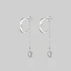 CLASSICS DAWN. Man In The Moon & Star Earrings - Silver