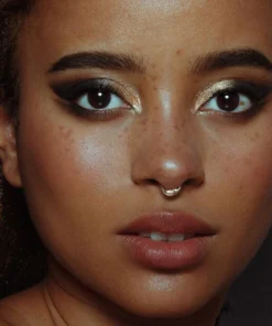 CLASSICS MAN IN THE MOON. Gold Clicker Ring - Septum Earrings