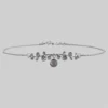 CLASSICS DARK BLOOM. Black Mother Of Pearl Choker - Silver
