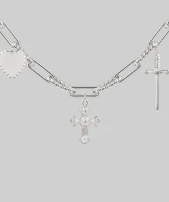 CLASSICS Necklaces & Chains MANIFEST. Multi Charm Chain Necklace - Silver