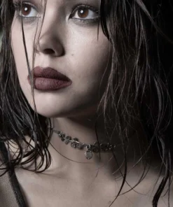 CLASSICS DARK BLOOM. Black Mother Of Pearl Choker - Silver 7 CLASSICS DARK BLOOM. Black Mother Of Pearl Choker - Silver