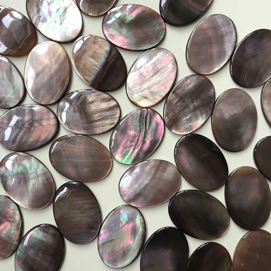 CLASSICS DARK BLOOM. Black Mother Of Pearl Choker - Silver 4 CLASSICS DARK BLOOM. Black Mother Of Pearl Choker - Silver