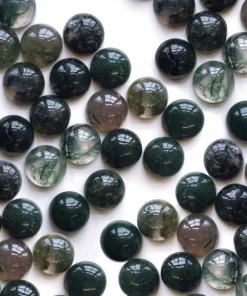 CLASSICS Necklaces & Chains DARK BLOOM. Green Moss Choker - Silver