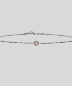 CLASSICS EVELYN. Black Mother Of Pearl Silver Choker Necklaces & Chains