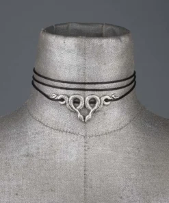 CLASSICS SAMARA. Snake & Leather Wrap Choker Necklaces & Chains
